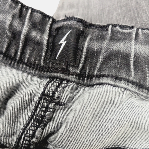 DNM.WRKS JACKSON - 5 Pocket Moto Pintuck Jogger - Dark Grey Wash - Picture 7 of 8